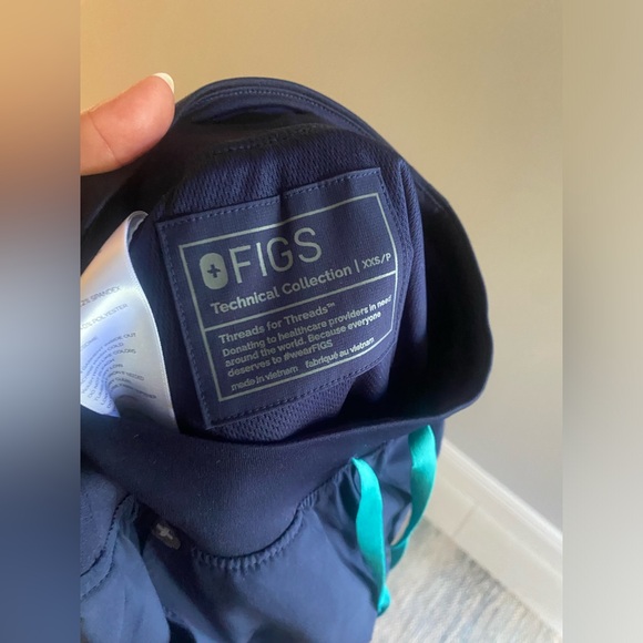 High wasted Zamora FREEx lined jogger scrub pants size xxs/p. - Picture 4 of 6